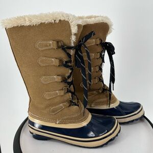 CABELA’S NWOT TALL SUEDE SHERPA, LINED LACEUP DUCK BOOTS, CAMPING HIKING WALKING